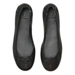 TORY BURCH Minnie Travel Leather Ballet Flat